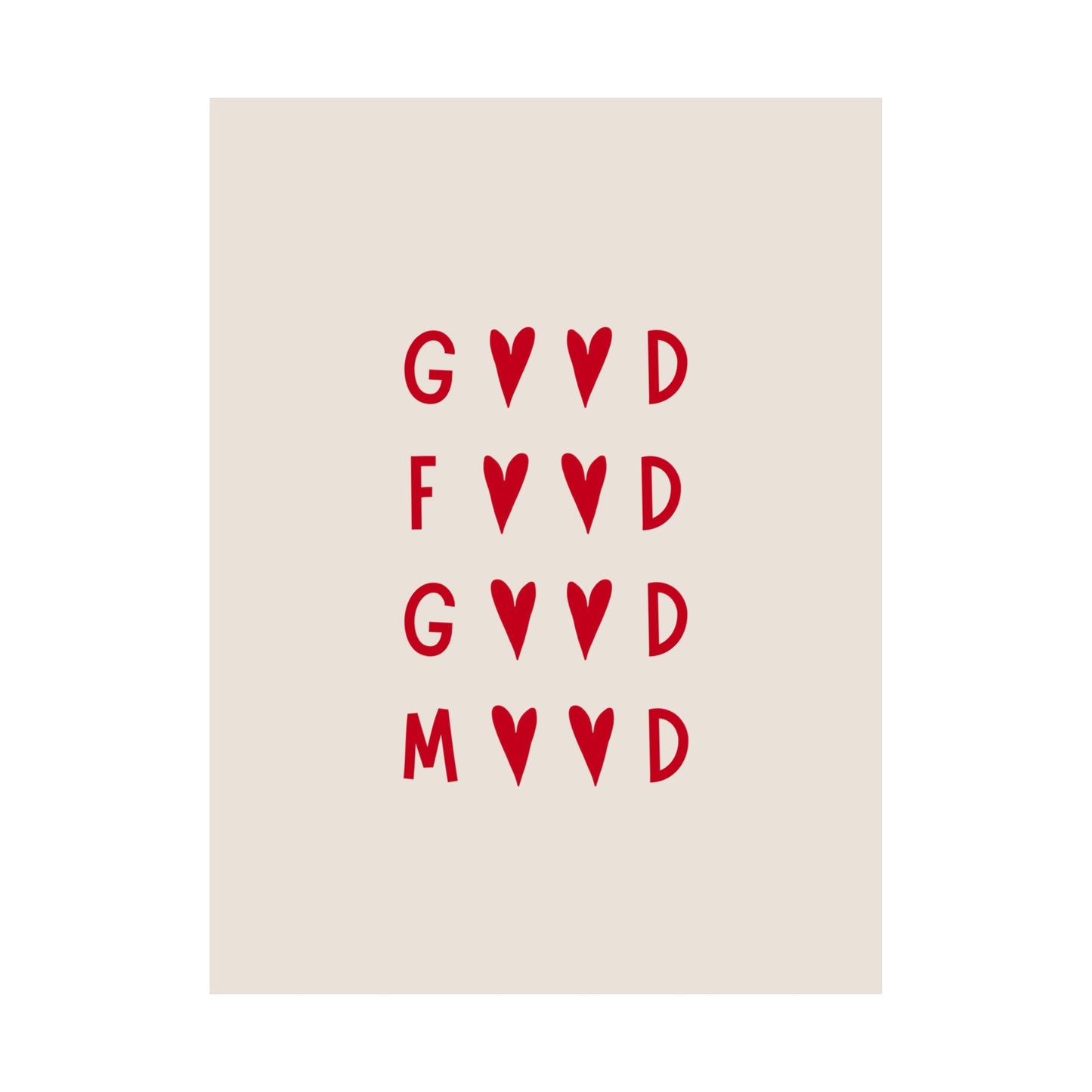 Good Food Matte Vertical Poster