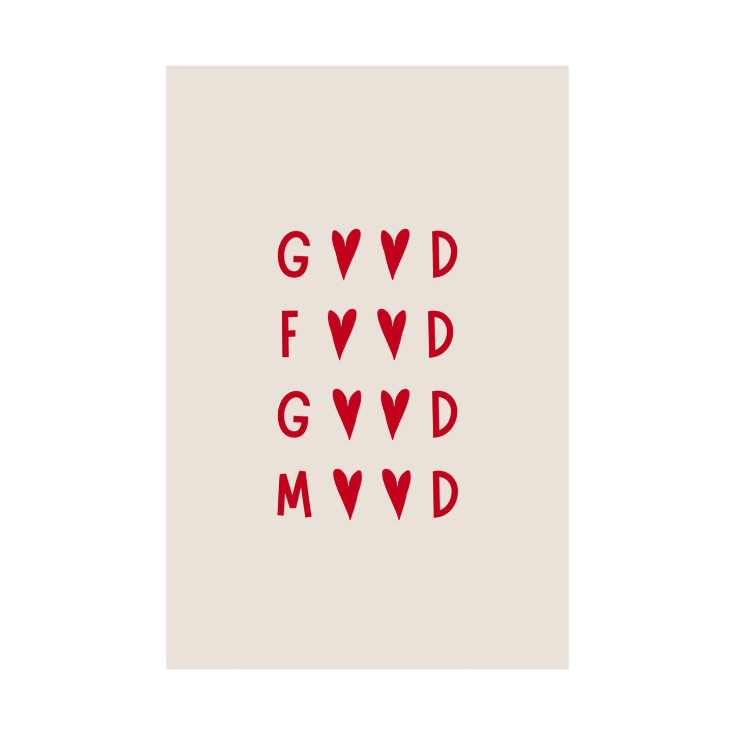 Good Food Matte Vertical Poster