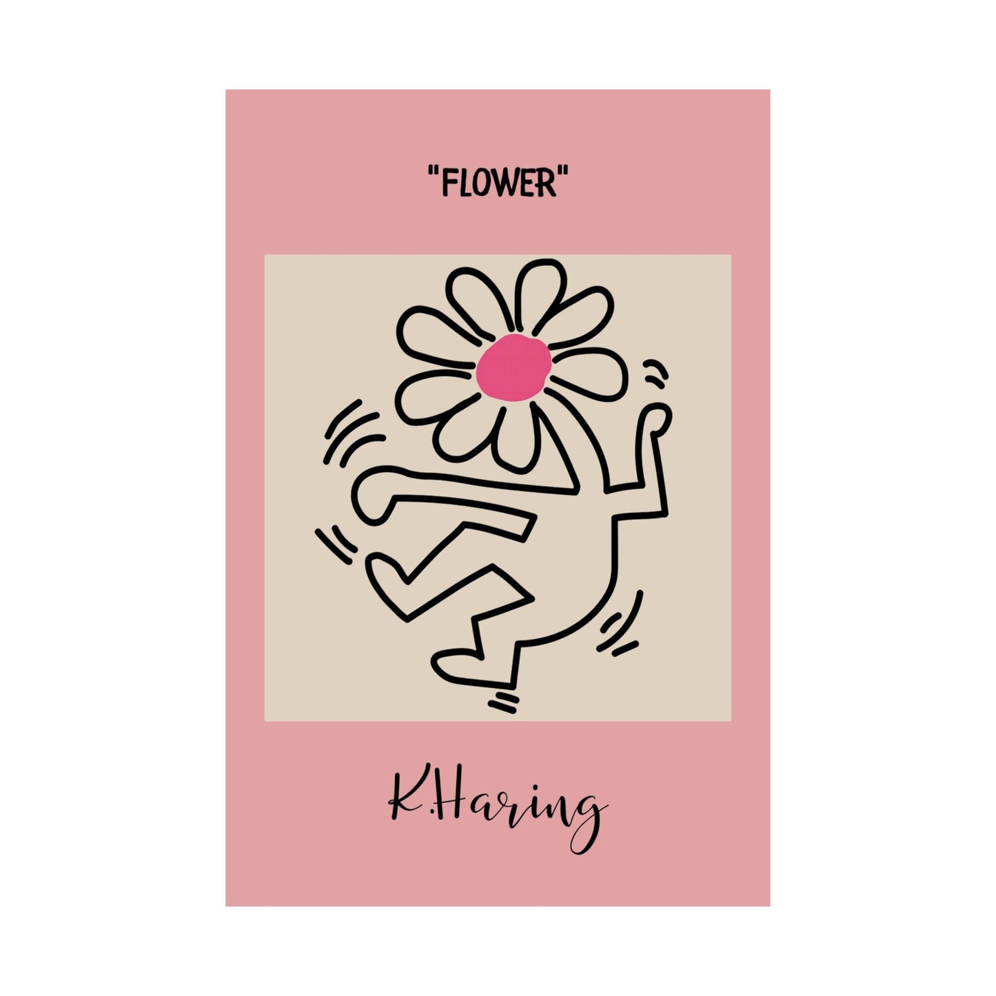 Flower Head Body Poster
