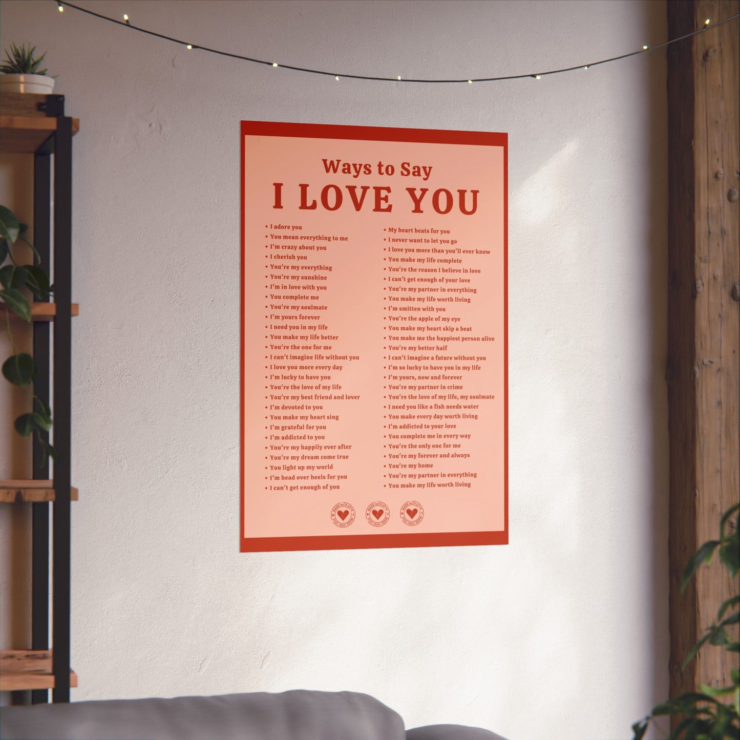 Ways to Say I Love You Poster