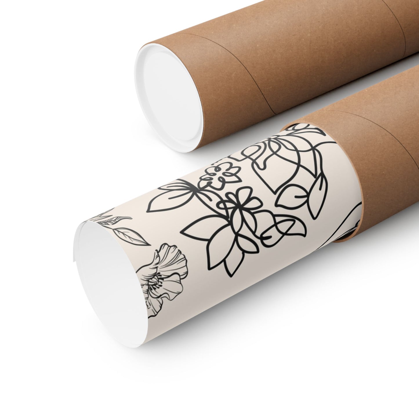 Floral Doodles Of Women Poster