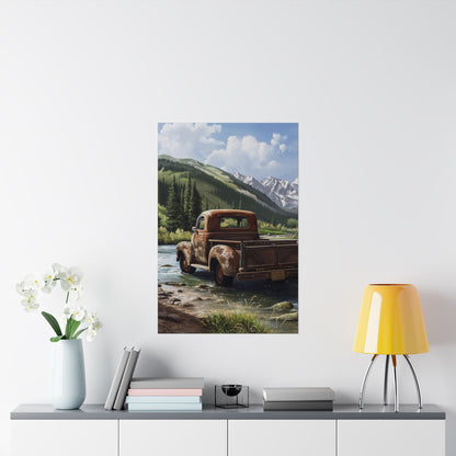 Old Vintage Truck Poster