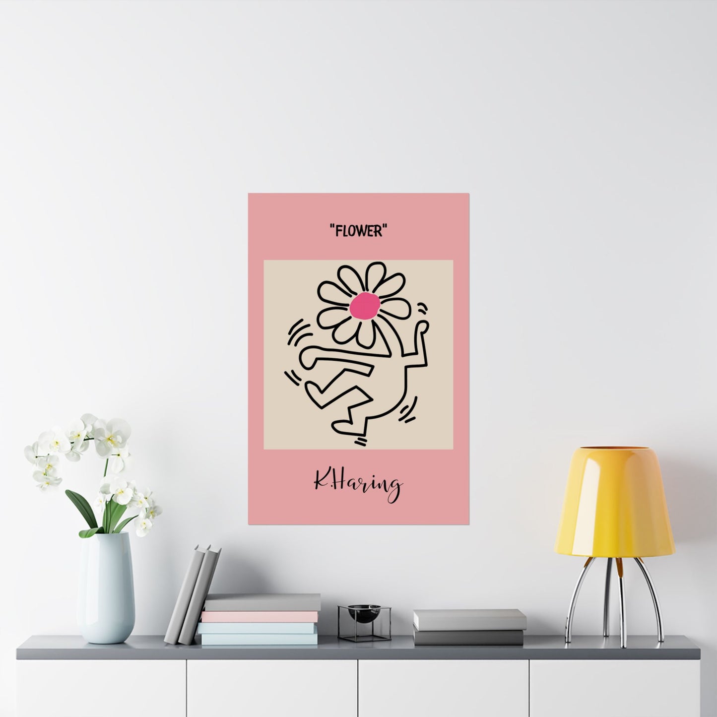 Flower Head Body Poster