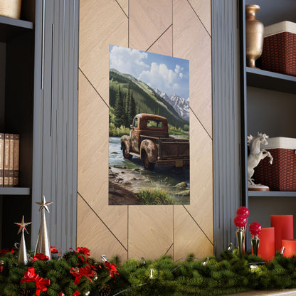 Old Vintage Truck Poster