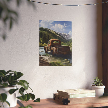 Old Vintage Truck Poster