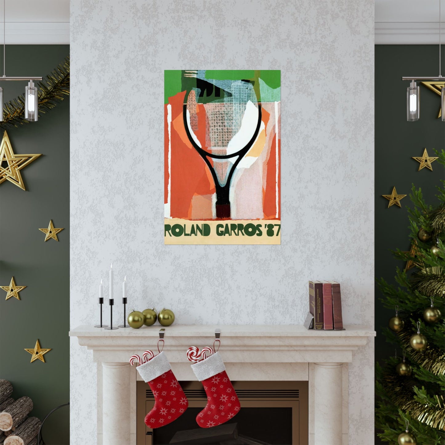 1987 French Open Tennis Poster