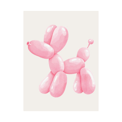 Pink Balloon Dog Poster