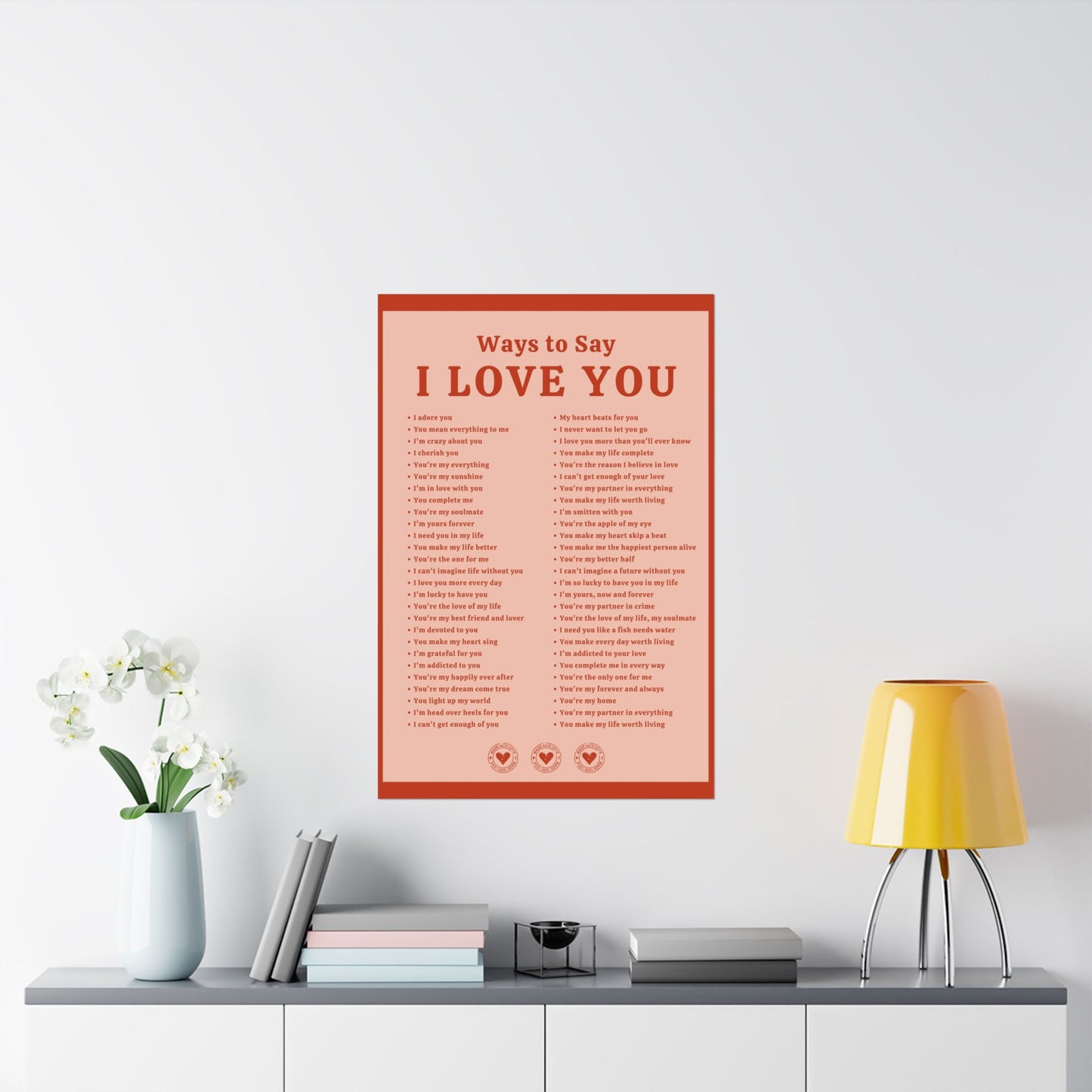 Ways to Say I Love You Poster