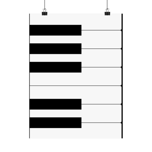 Piano Keys Vertical Poster