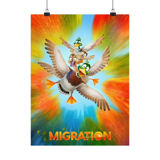 Migration Movie Canvas Poster | Animated Wall Art Decor