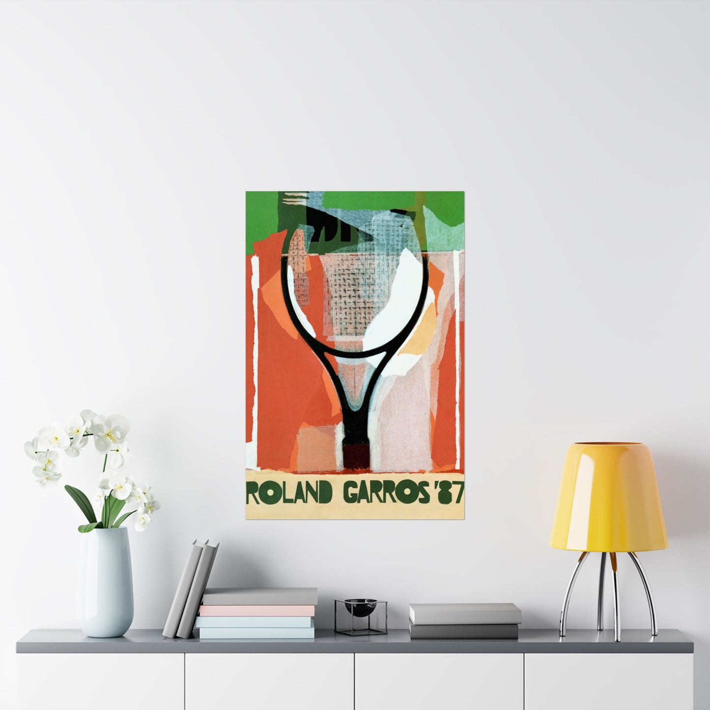 1987 French Open Tennis Poster