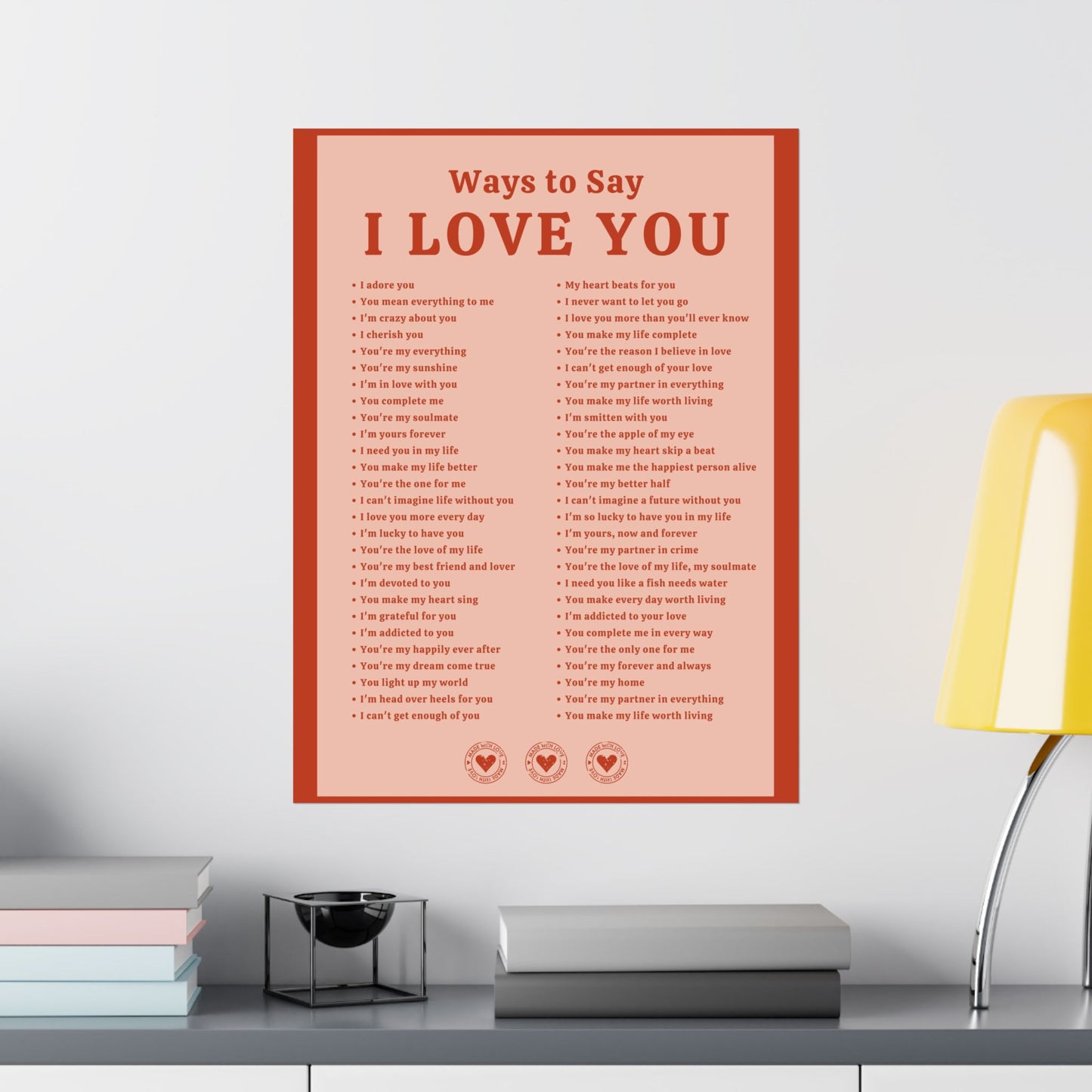 Ways to Say I Love You Poster