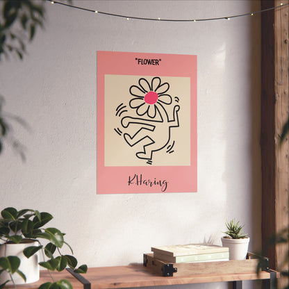 Flower Head Body Poster