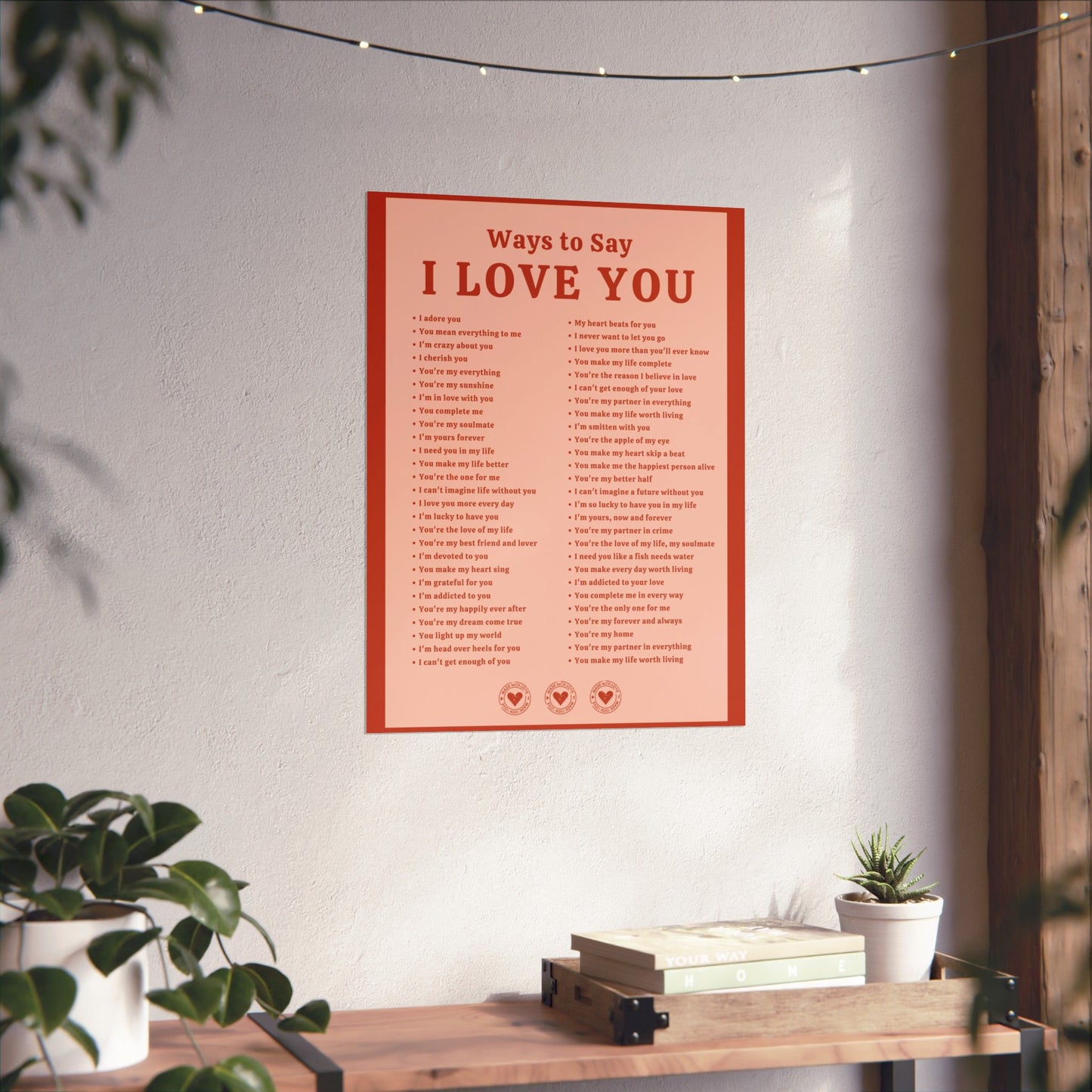 Ways to Say I Love You Poster