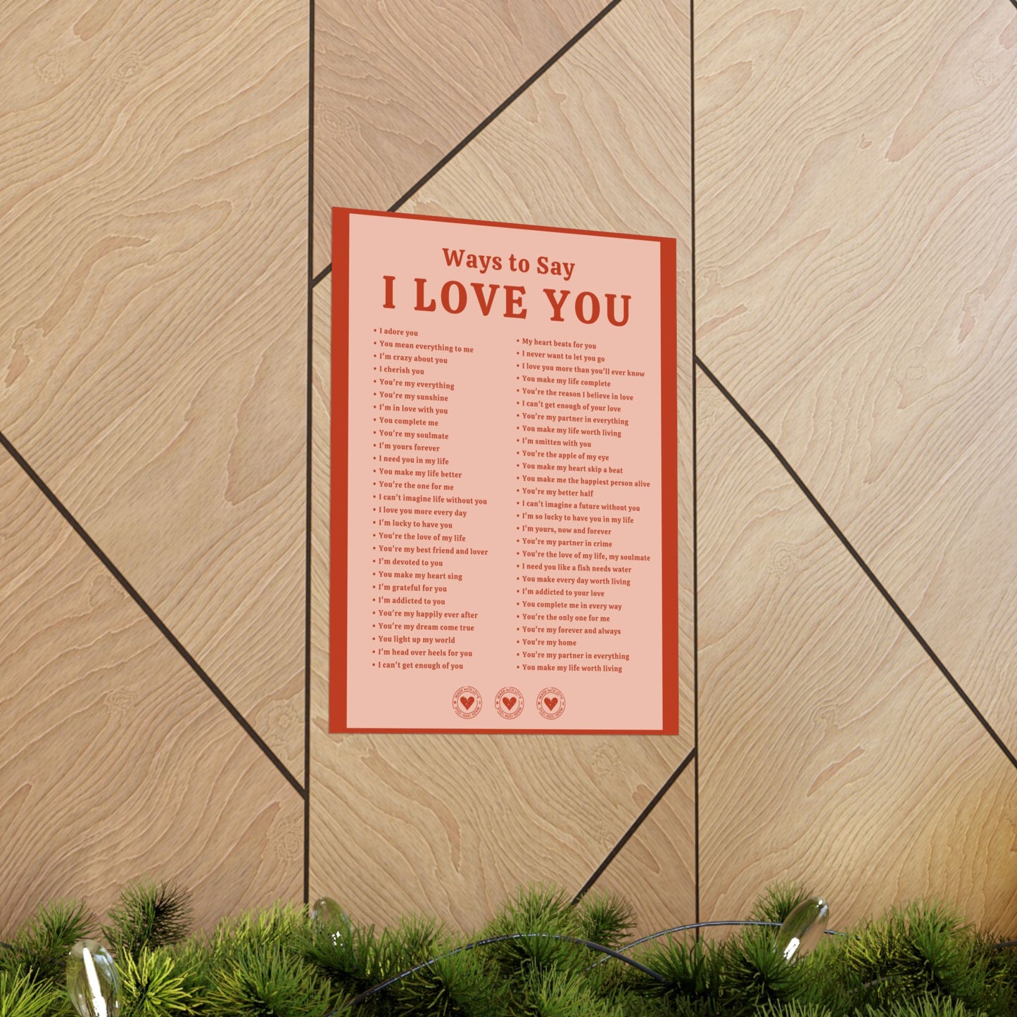 Ways to Say I Love You Poster