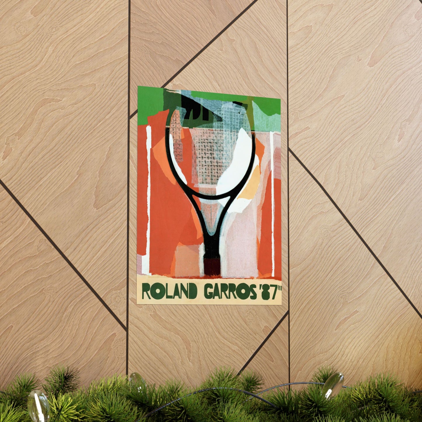 1987 French Open Tennis Poster