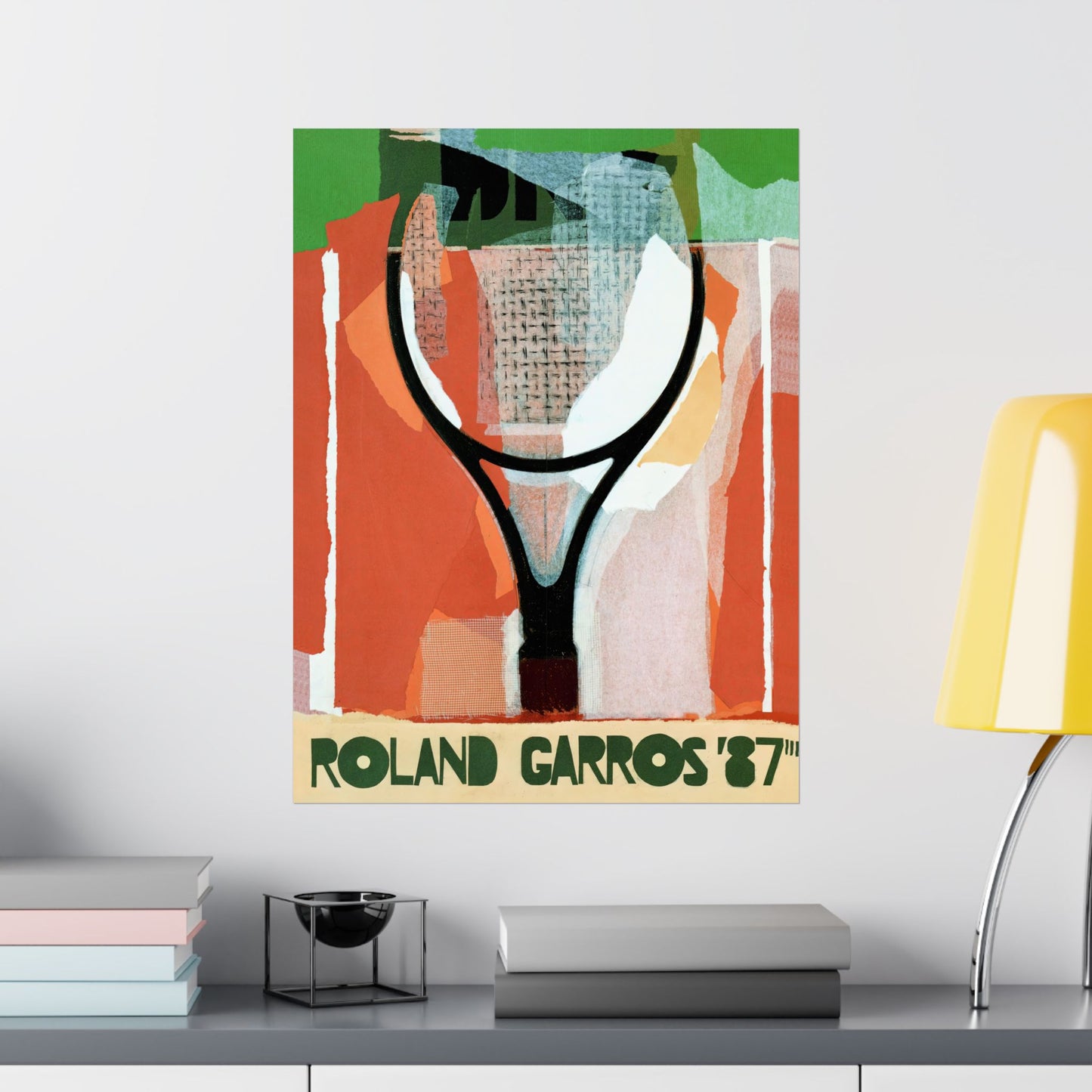 1987 French Open Tennis Poster