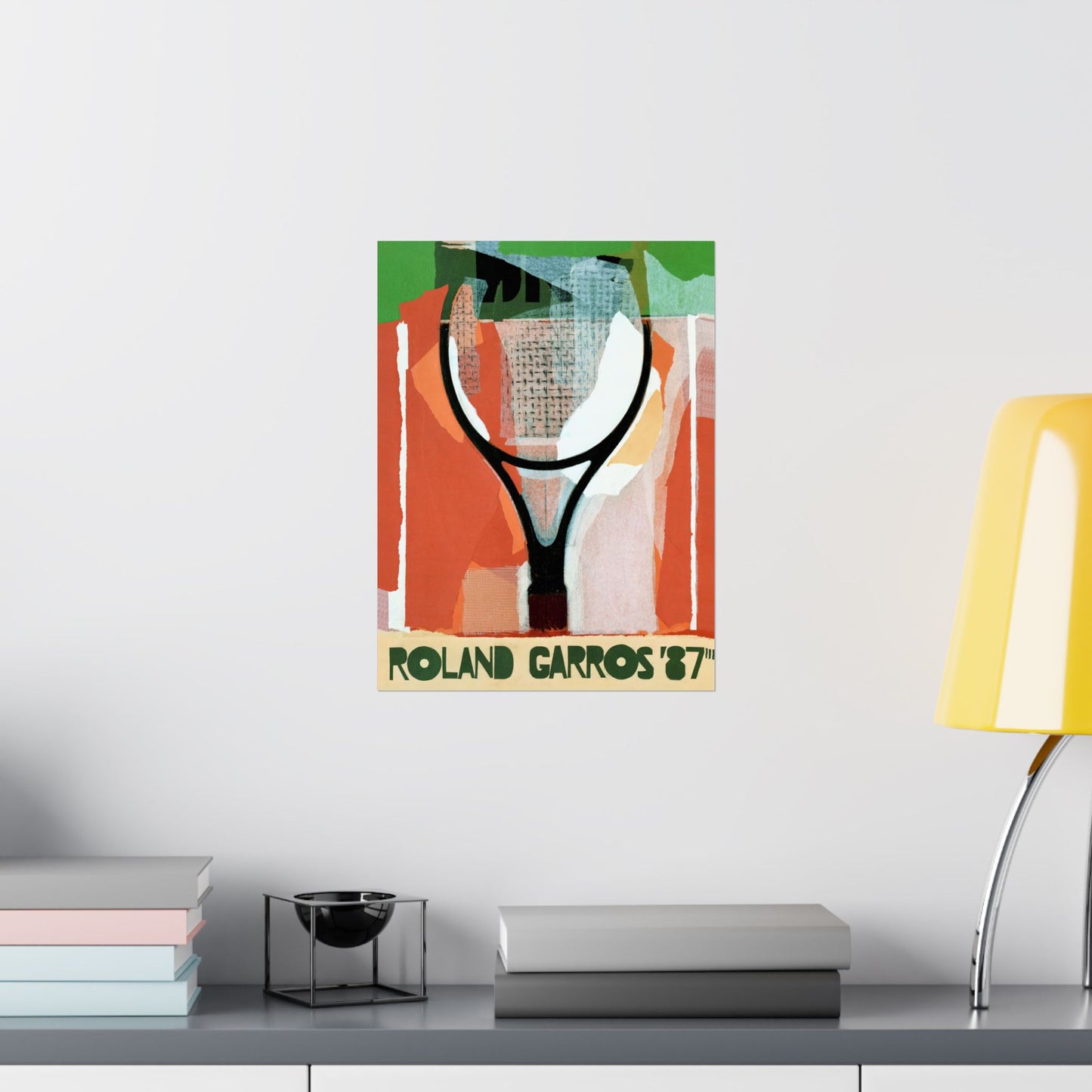 1987 French Open Tennis Poster