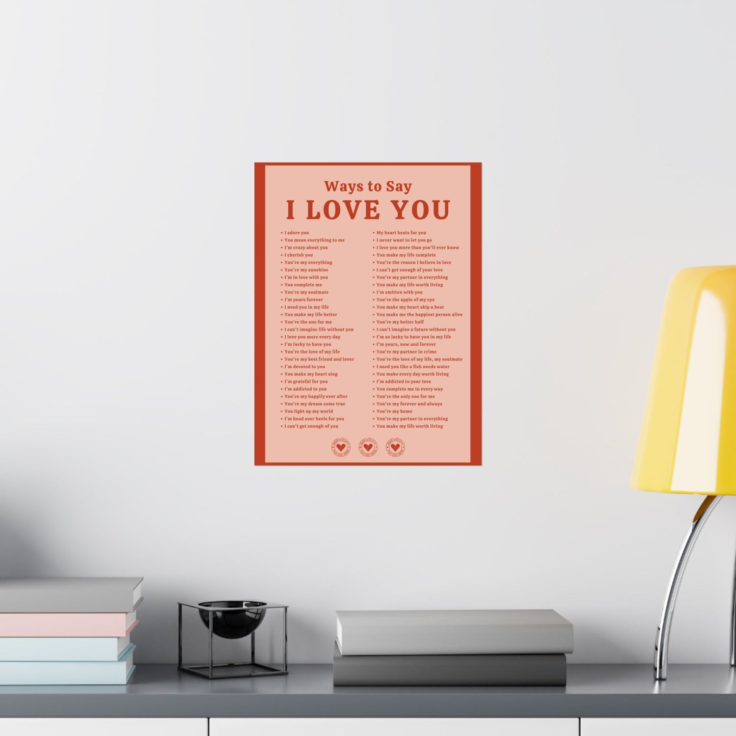 Ways to Say I Love You Poster