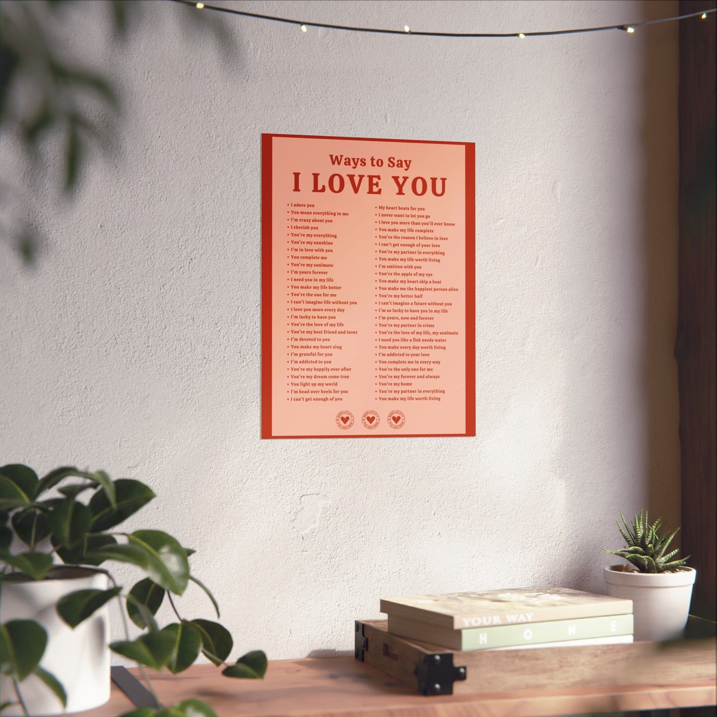 Ways to Say I Love You Poster