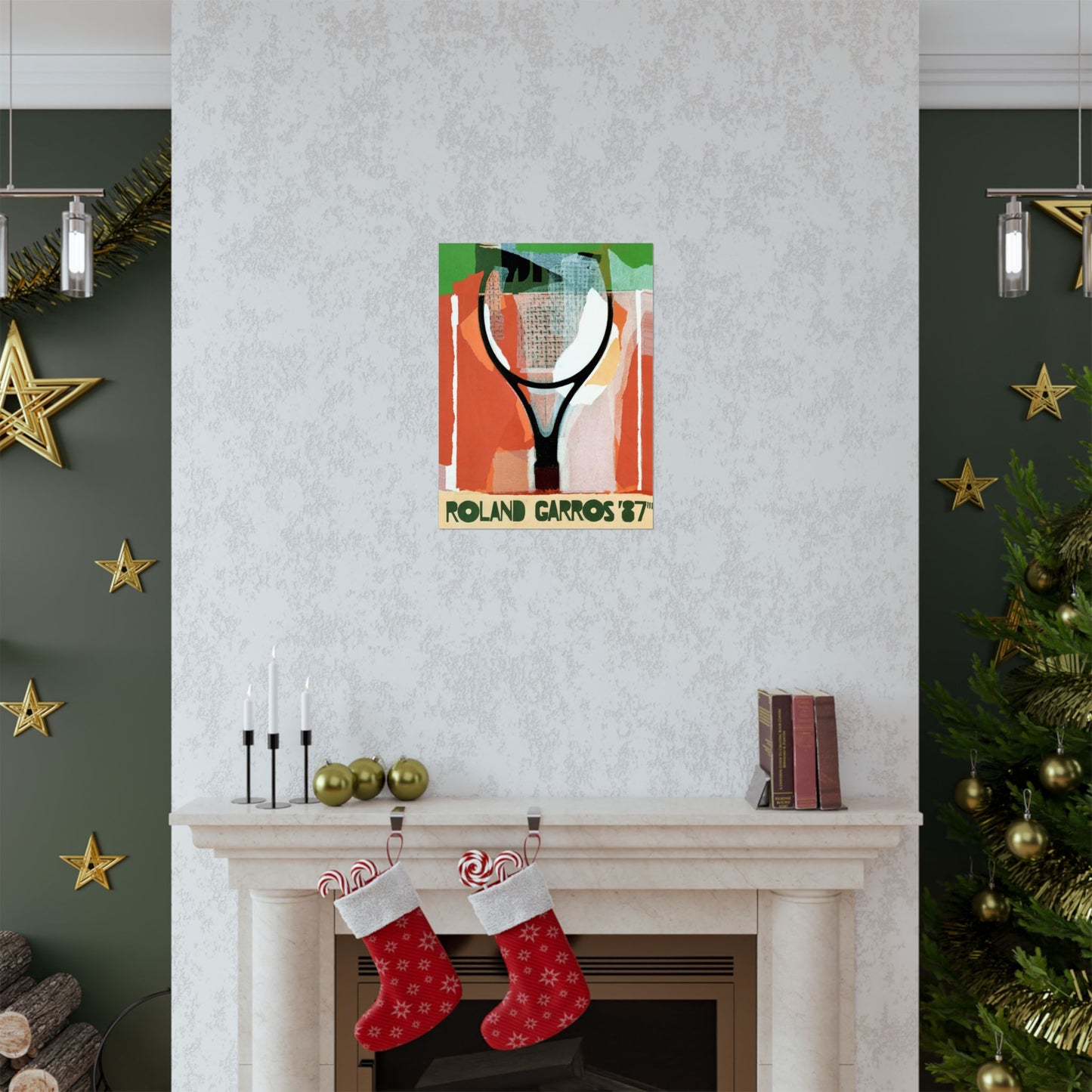 1987 French Open Tennis Poster