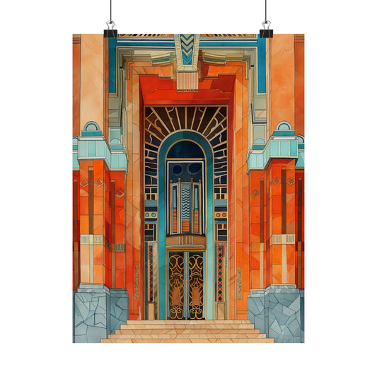A Elegant Gate Of Tomb Canvas