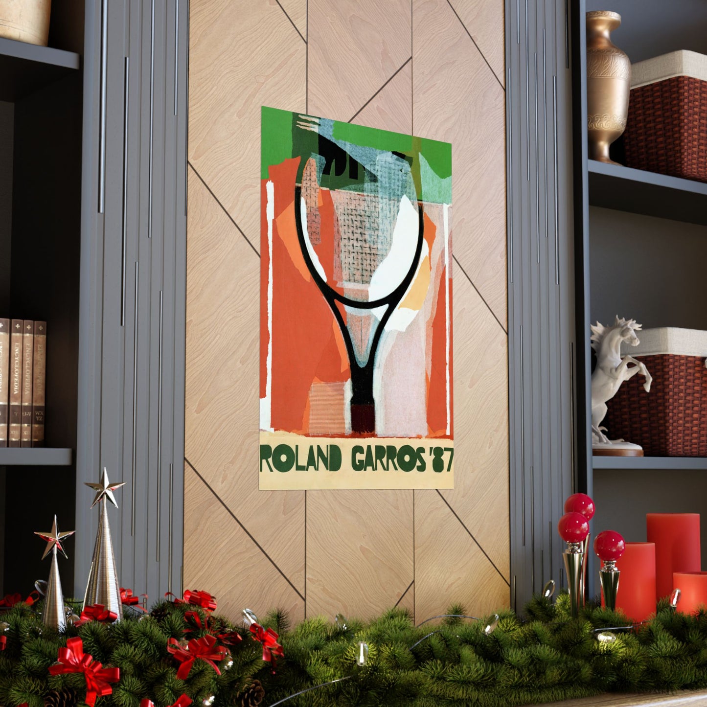 1987 French Open Tennis Poster
