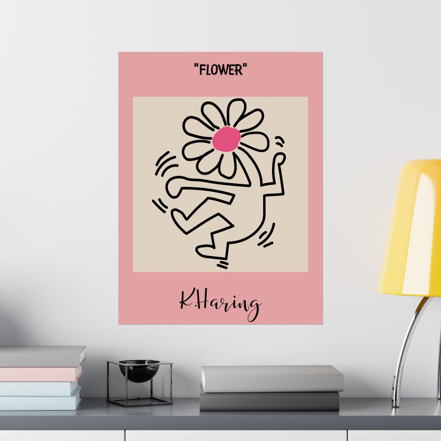 Flower Head Body Poster