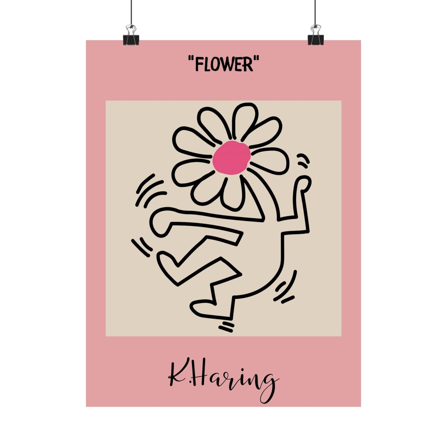 Flower Head Body Poster