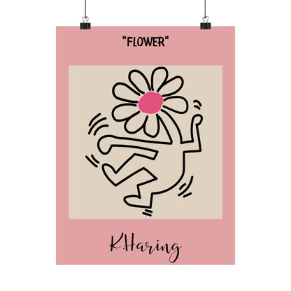 Flower Head Body Poster