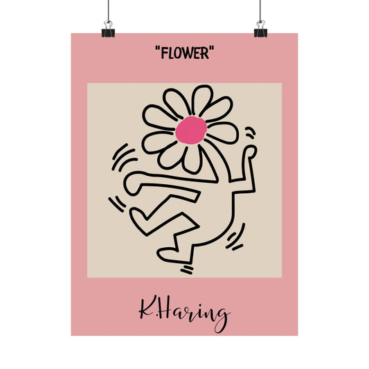 Flower Head Body Poster