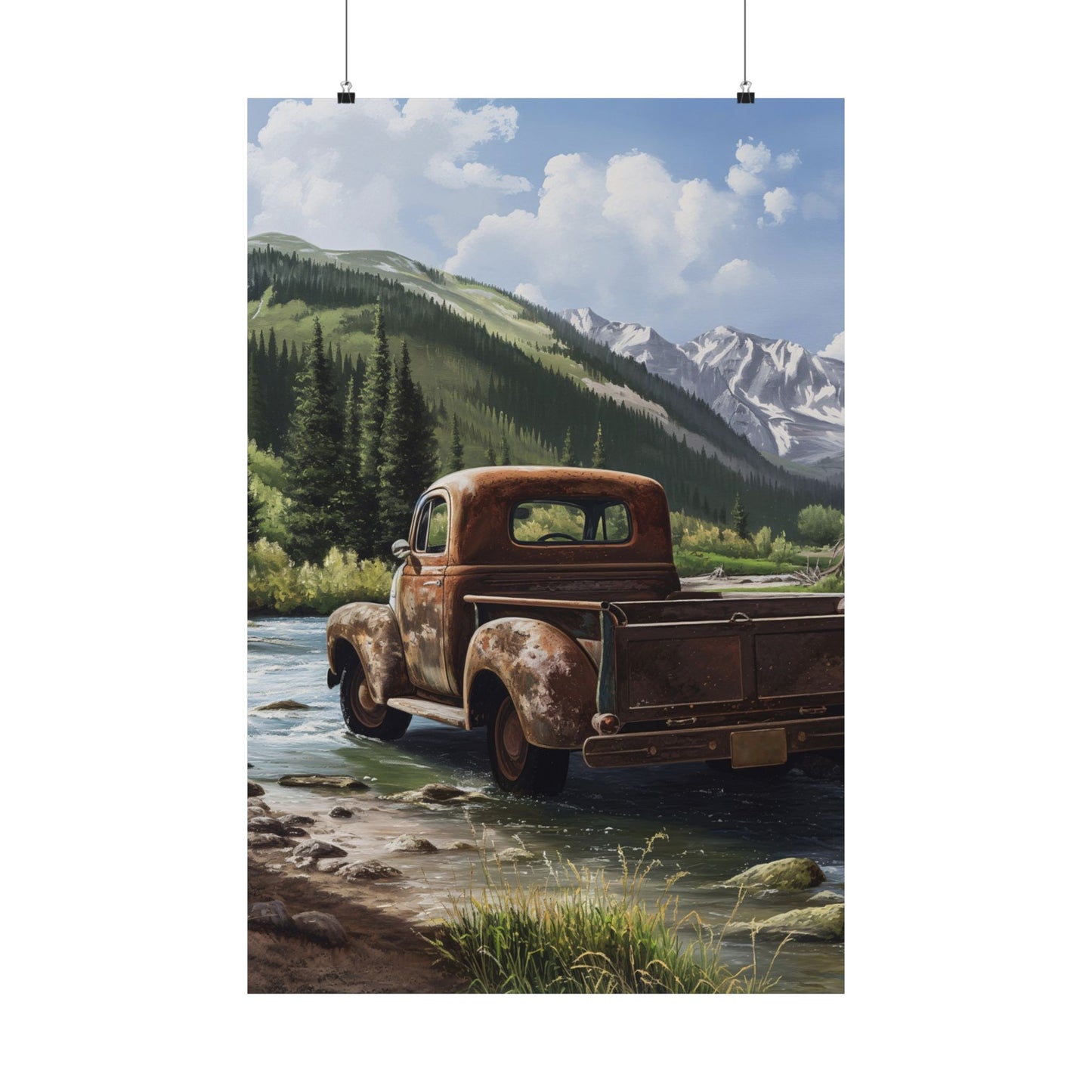 Old Vintage Truck Poster