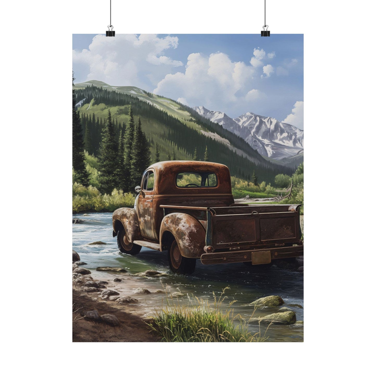 Old Vintage Truck Poster