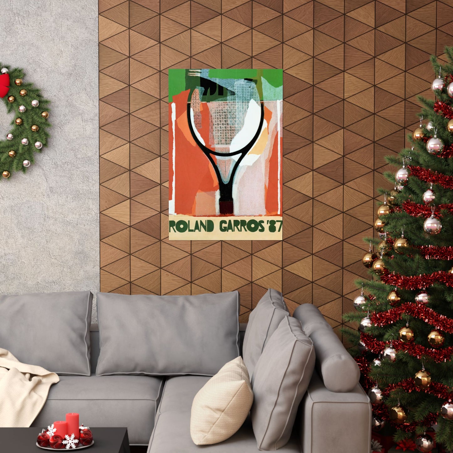 1987 French Open Tennis Poster