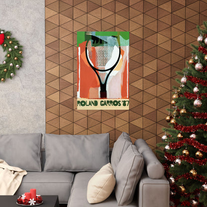 1987 French Open Tennis Poster